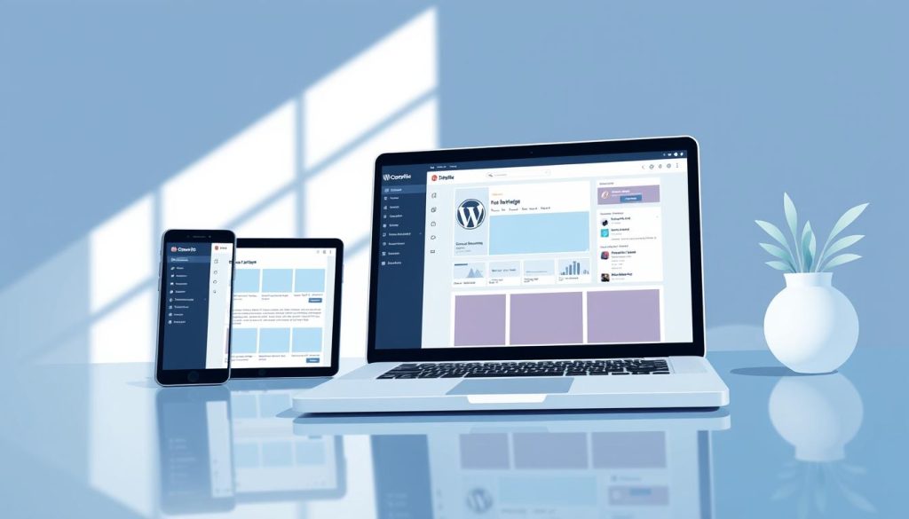 WordPress design showing user experience