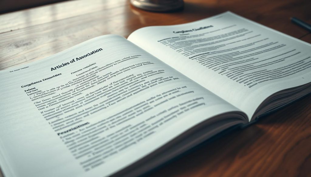 compliance guidelines in Articles of Association